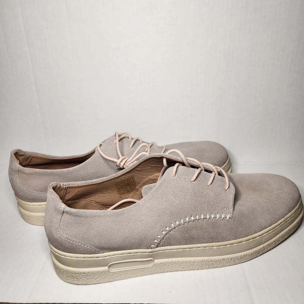H by Hudson London 'Alfreton' light‎ grey suede derby shoes